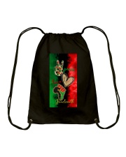 Peace Love Juneteenth Drawstring Bag tile