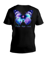 Faith hope love V-Neck T-Shirt tile