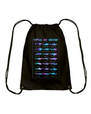 Types of sharks Drawstring Bag tile