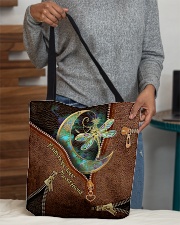 Dragonfly Leather Pattern Print All-over Tote aos-all-over-tote-lifestyle-front-10