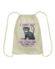 I won't quit but I will cuss Drawstring Bag tile