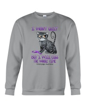 I won't quit but I will cuss Crewneck Sweatshirt tile