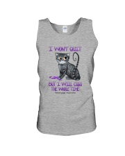 I won't quit but I will cuss Unisex Tank tile