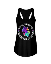 Why fit in when you're born to stand out Ladies Flowy Tank tile