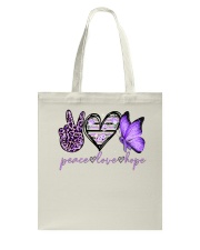 Peace love hope Tote Bag tile