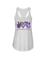 Peace love hope Ladies Flowy Tank tile