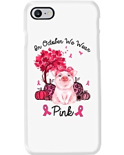 In october we wear pink Phone Case tile
