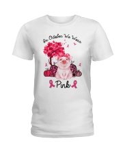 In october we wear pink Ladies T-Shirt tile