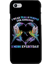 I wear teal and purple Phone Case tile