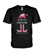 I'm A Survivor Christmas V-Neck T-Shirt tile