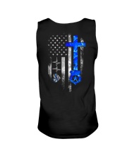 Police American flag Unisex Tank tile