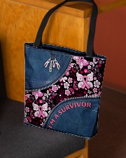 I'm a survivor All-over Tote aos-all-over-tote-lifestyle-front-02