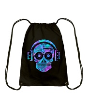 Sugarskull DJ Table Drawstring Bag tile