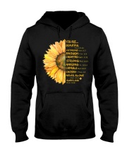 God says you are Hooded Sweatshirt tile