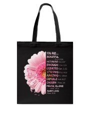 God says you are Tote Bag tile