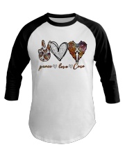 Peace Love Cure Baseball Tee tile