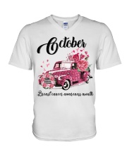 In October we wear pink V-Neck T-Shirt tile