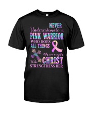 Never underestimate a warrior Classic T-Shirt front