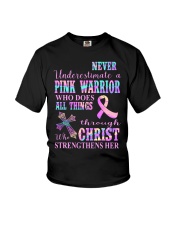 Never underestimate a warrior Youth T-Shirt tile