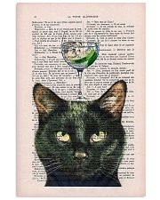 Black cat gin poster 11x17 Poster front
