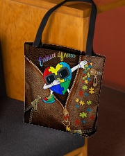 Embrace differences Leather pattern print All-over Tote aos-all-over-tote-lifestyle-front-02