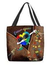 Embrace differences Leather pattern print All-over Tote front