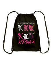 In October we wear Pink Drawstring Bag tile