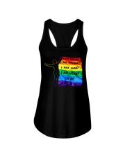 I am brave Ladies Flowy Tank tile