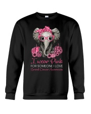 I wear Pink for some one I love Crewneck Sweatshirt tile