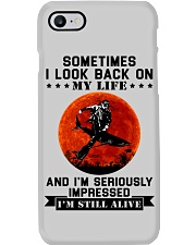 Sometimes I look back on my life Phone Case tile