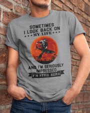 Sometimes I look back on my life Classic T-Shirt apparel-classic-tshirt-lifestyle-26