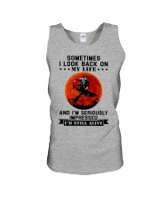 Sometimes I look back on my life Unisex Tank tile