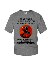 Sometimes I look back on my life Youth T-Shirt tile
