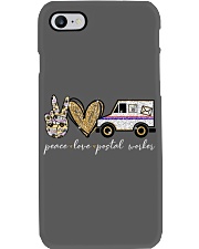 Peace Love Postal worker - Printed Apparels Phone Case tile
