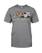 Peace Love Postal worker - Printed Apparels Classic T-Shirt front