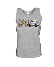 Peace Love Postal worker - Printed Apparels Unisex Tank tile