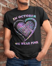In October I wear pink Classic T-Shirt apparel-classic-tshirt-lifestyle-26