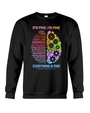 I'm fine Everything is fine Crewneck Sweatshirt tile