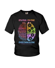 I'm fine Everything is fine Youth T-Shirt tile