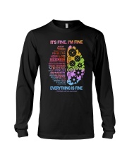 I'm fine Everything is fine Long Sleeve Tee tile