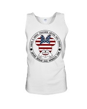 She's a good teacher loves her mama Independence d Unisex Tank tile