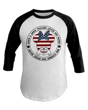 She's a good teacher loves her mama Independence d Baseball Tee tile