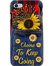 Choose to keep going Leather pattern print Phone Case i-phone-8-case