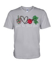 Peace Love Schrute Farms V-Neck T-Shirt tile