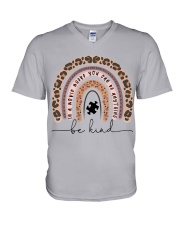 Be kind V-Neck T-Shirt tile
