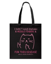 I don't have enough middle finger Tote Bag tile