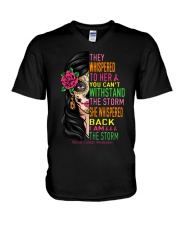 They whispered to her V-Neck T-Shirt tile