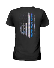 Back the blue Ladies T-Shirt back