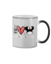 Peace Love Nursing Color Changing Mug tile