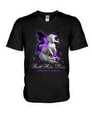 Faith Hope Love V-Neck T-Shirt tile